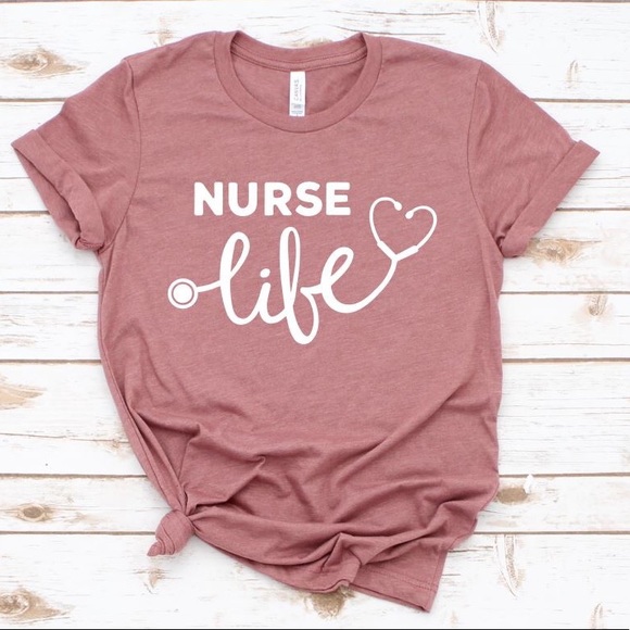 Bella Canvas Tops - ⭐️ SALE ⭐️ “Nurse Life” Graphic Tee